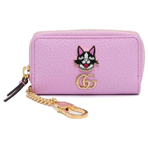 gucci bosco key case pink gold|Gucci keychain.